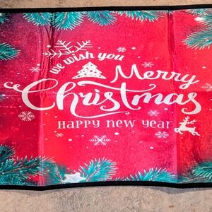 Festive Red Christmas Rug